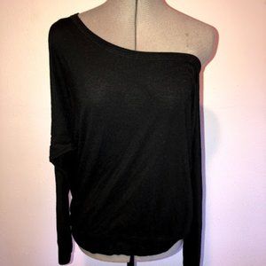 Black Off the Shoulder Long Sleeve